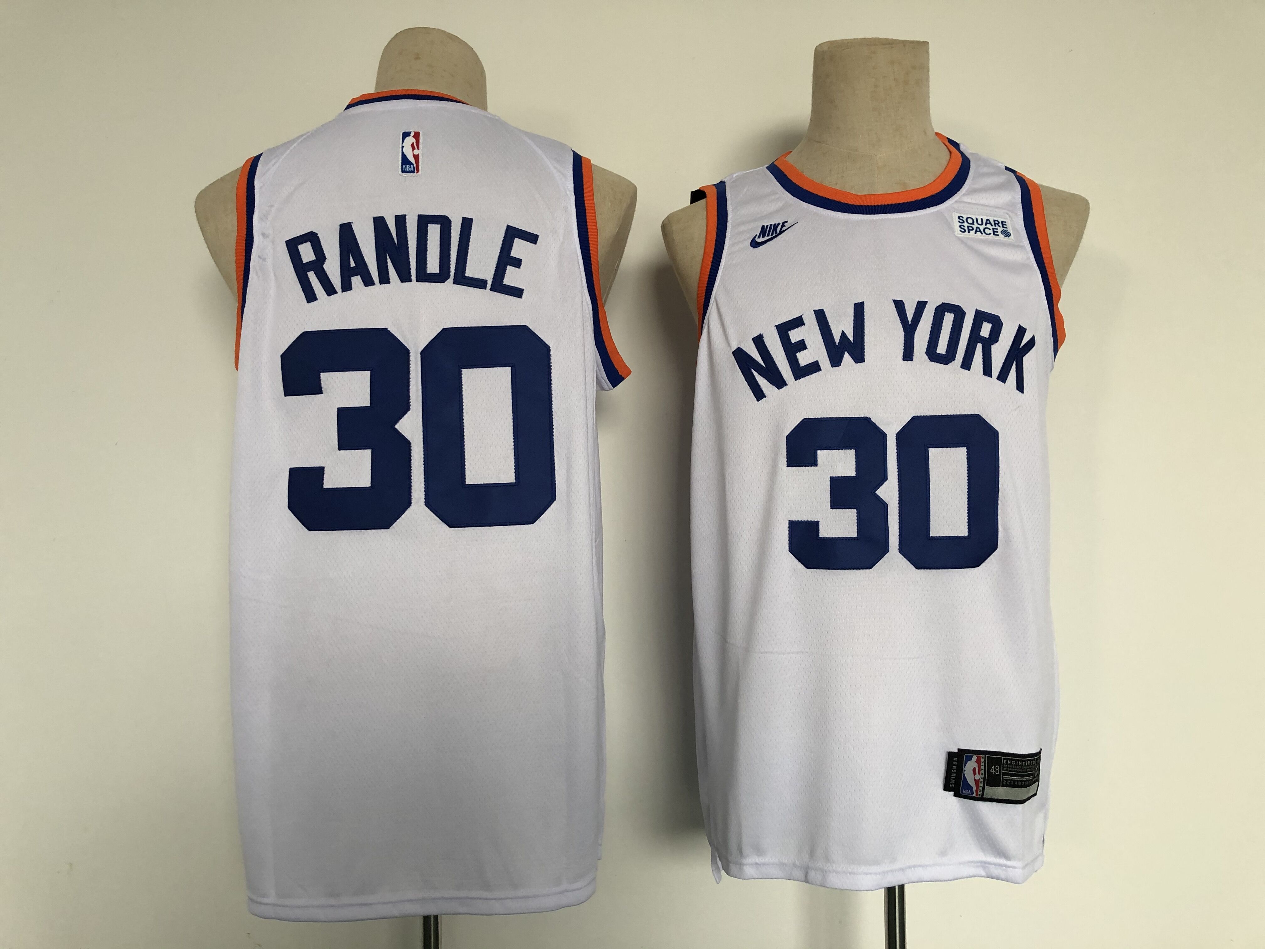 2022 Men New York Knicks #30 Randle White Nike city Edition NBA Jersey->atlanta braves->MLB Jersey